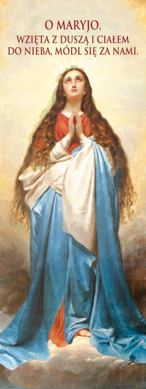 Baner religijny Wniebowzięcie Najświętszej Maryi Panny 50x130 cm
