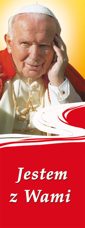 Baner Święty Jan Paweł II 50x130 cm