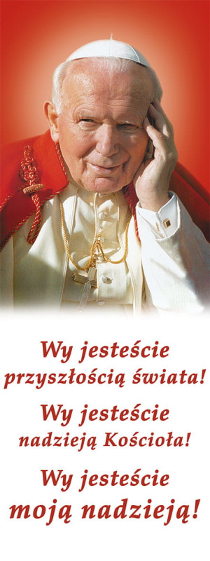 Baner Święty Jan Paweł II 50x130 cm