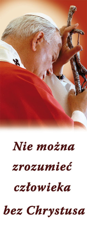 Baner Święty Jan Paweł II 50x130 cm