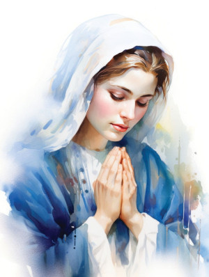 Plakat religijny Matka Boża