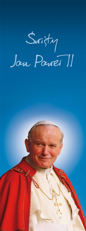 Baner Święty Jan Paweł II 50x130 cm