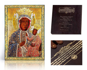 Ikona religijna Matka Boża Częstochowska (w sukience diamentowej)