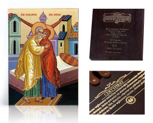 Ikona religijna Święta Anna i Święty Joachim (rodzice Matki Bożej)