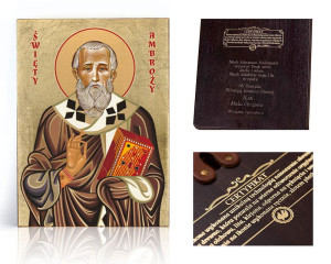 Ikona religijna Święty Ambroży
