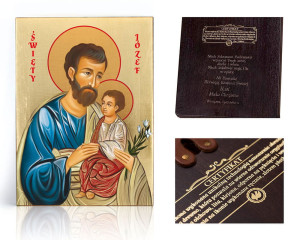 Ikona religijna Święty Józef z Dzieciątkiem Jezus