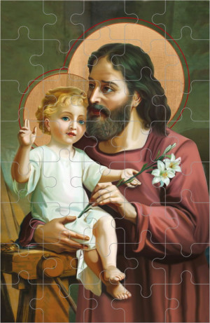 Puzzle Święty Józef - 10 szt.