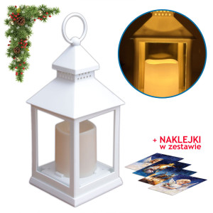 Lampion Adwentowy LED + naklejki