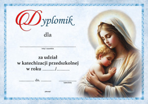 Dyplom ukończenia katechezy - 50 szt.