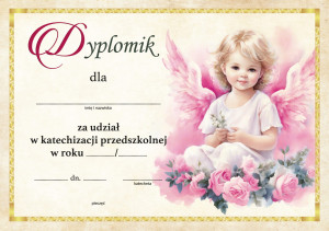 Dyplom ukończenia katechezy - 50 szt.