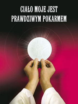 Baner na Boże Ciało "Ciało moje..." 75x100 cm