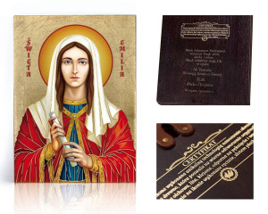 Ikona religijna Święta Emilia - patronka matek