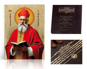 Ikona religijna Święty Ambroży z Mediolanu