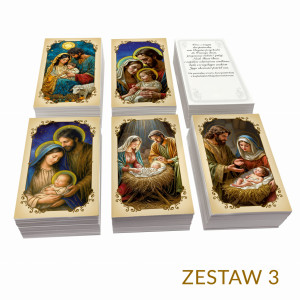 Obrazki kolędowe mix wzorów - zestaw 3 (500 szt.)