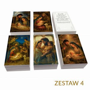 Obrazki kolędowe mix wzorów - zestaw 4 (500 szt.)
