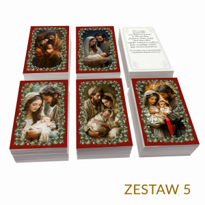 Obrazki kolędowe mix wzorów - zestaw 5 (500 szt.)