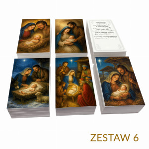 Obrazki kolędowe mix wzorów - zestaw 6 (500 szt.)