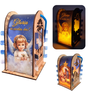 Lampion na roraty. lampion adwentowy - led z bateriami