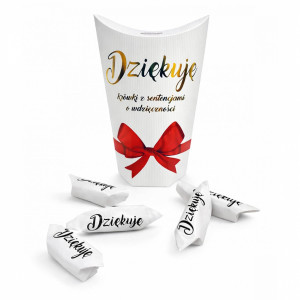 Krówki z sentencjami na Dzień Mamy, Taty - Dziękuje - 250 g.