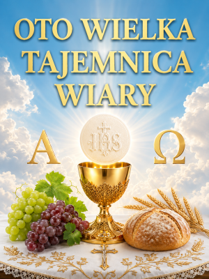 Baner na Boże Ciało 75x100 cm – dekoracja eucharystyczna