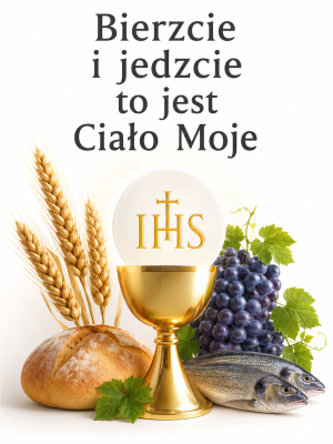Baner Kościelny na Boże Ciało 75x100 cm