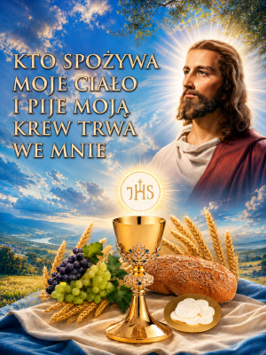 Baner na uroczystość Bożego Ciała 75x100