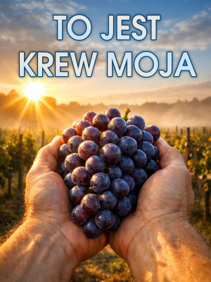 Baner na Boże Ciało "To jest krew moja" 75x100 cm