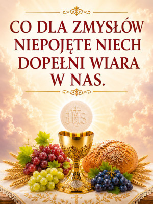Baner na Boże Ciało 75x100 cm