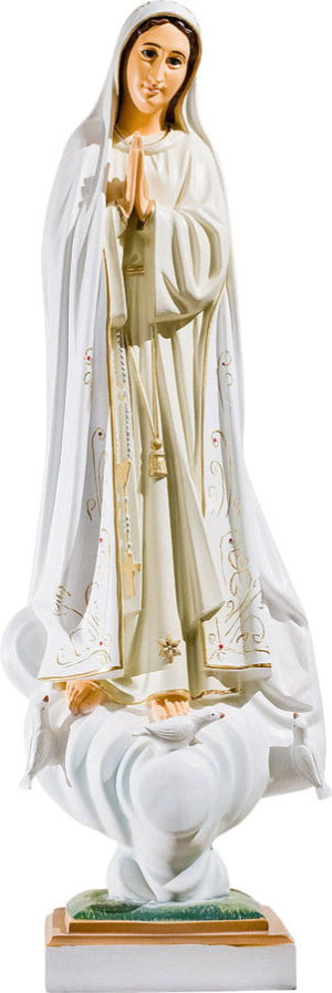 Figura - Matka Boża Fatimska (z gołąbkami) - 65 cm