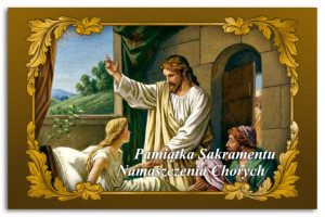 Pamiątka Sakramentu Namaszczenia Chorych - 100 szt.
