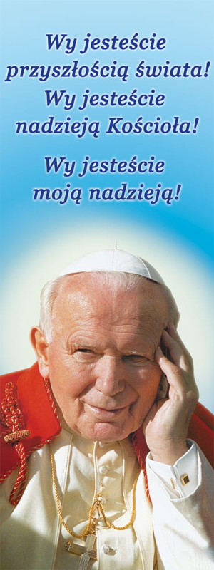 Baner Święty Jan Paweł II 75x200 cm