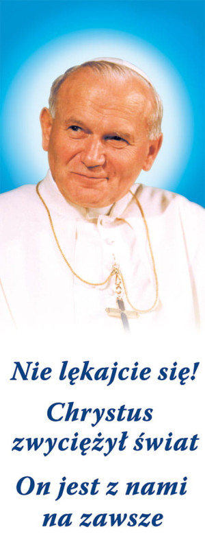 Baner Święty Jan Paweł II 75x200 cm