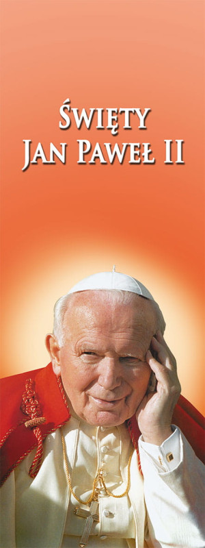 Baner Święty Jan Paweł II 75x200 cm