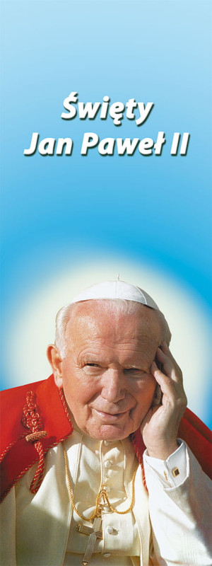 Baner Święty Jan Paweł II 75x200 cm