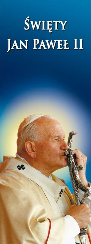 Baner Święty Jan Paweł II 75x200 cm