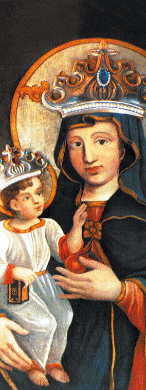 Baner religijny Matka Boża Piekarska 75x200 cm