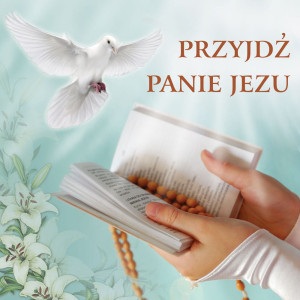 Baner na Pierwszą Komunię Świętą "Przyjdź Panie Jezu" 150x150 cm