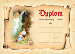 Dyplom ukończenia katechezy - 50 szt.