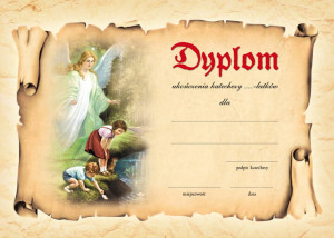 Dyplom ukończenia katechezy - 50 szt.