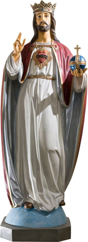 Figura Jezus Chrystus Król (155 cm)