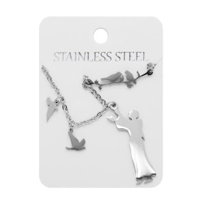 Naszyjnik - św. Franciszek z Asyżu - Stainless Steel
