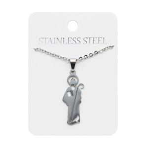 Naszyjnik - św. Benedykt - Stainless Steel