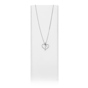 Naszyjnik - serce - krzyż - Stainless Steel