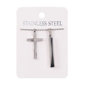 Naszyjnik - krzyżyk - Stainless Steel