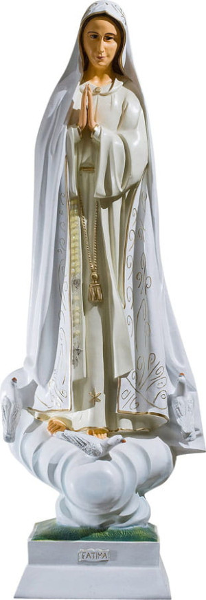 Figura - Matka Boża Fatimska (z gołąbkami) - 90 cm
