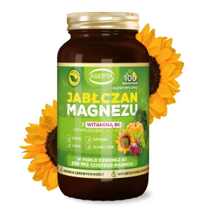 Jabłczan Magnezu z kompleksem warzyw (100 kaps)
