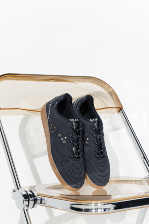 Promod Baskets cloutées Femme Bleu 37