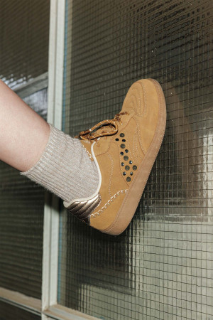 Promod Baskets cloutées Femme Camel 37