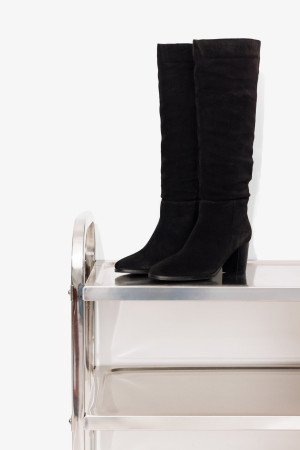 Promod Bottes en cuir Femme Noir 36
