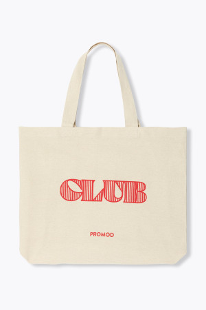 Maxi tote bag PROMOD CLUB Ecru Unique